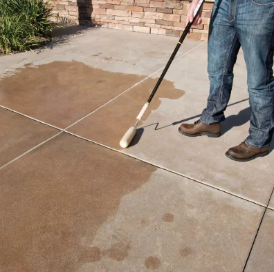 Can you put decorative concrete over existing concrete?