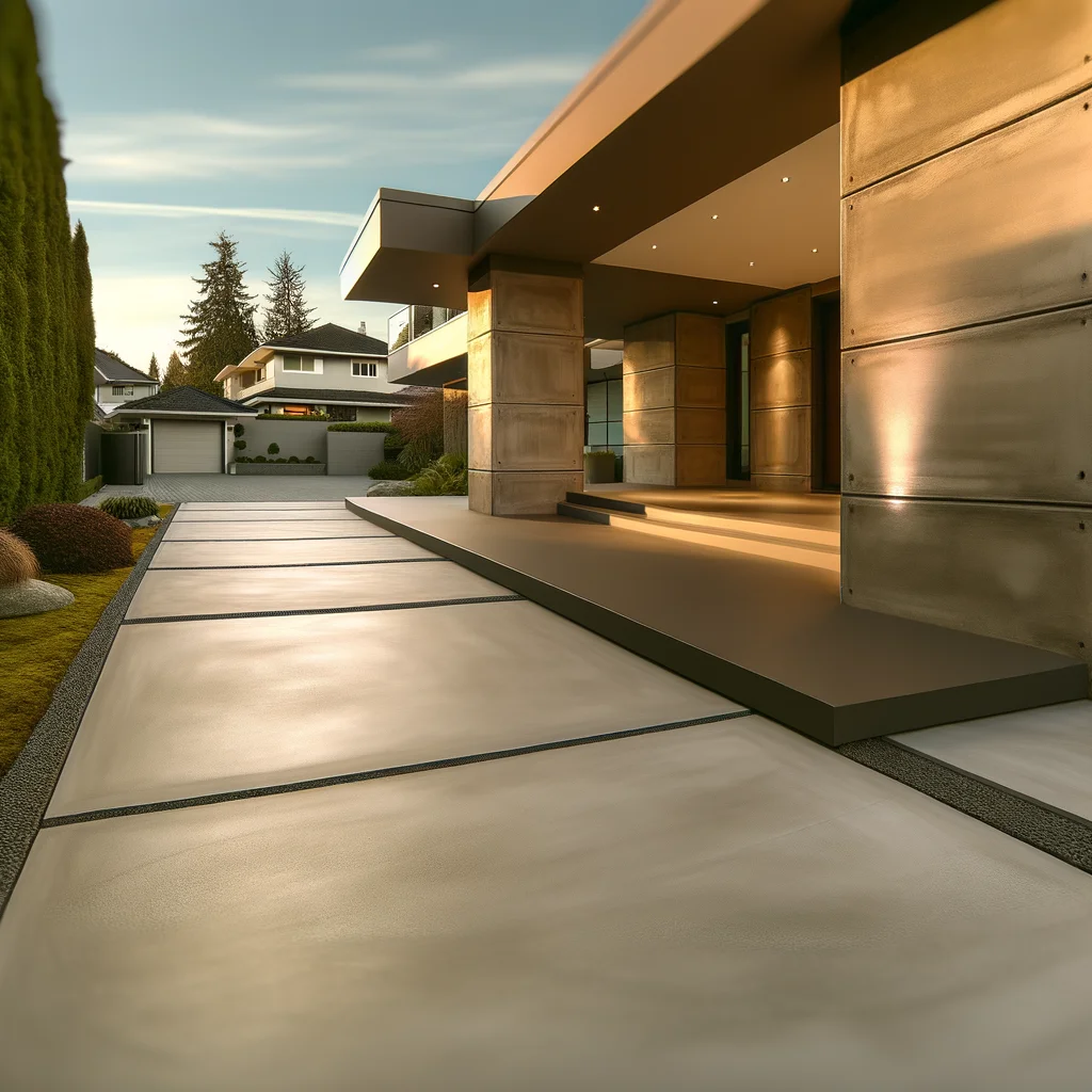 Elevating Luxury Home Aesthetics with Concrete Walkways