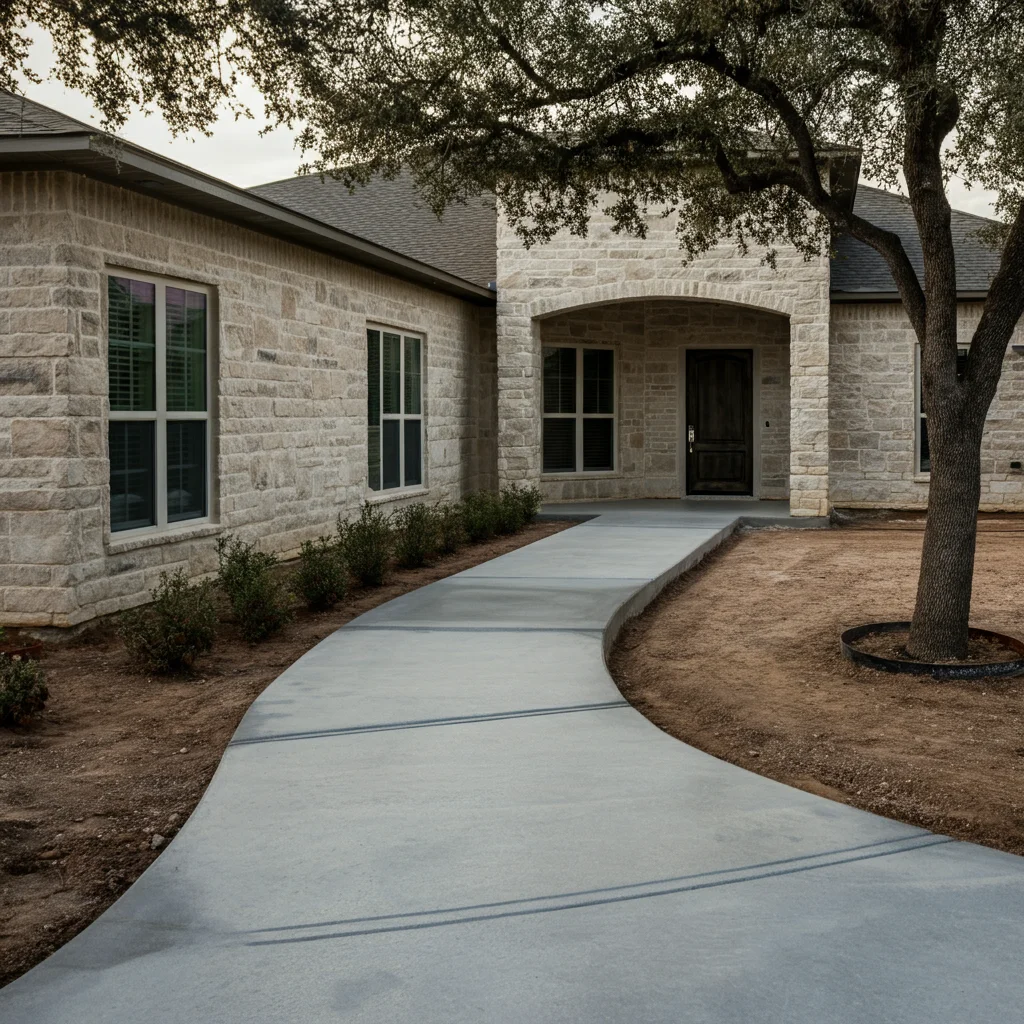 Enhancing Curb Appeal with Custom Concrete Walkways