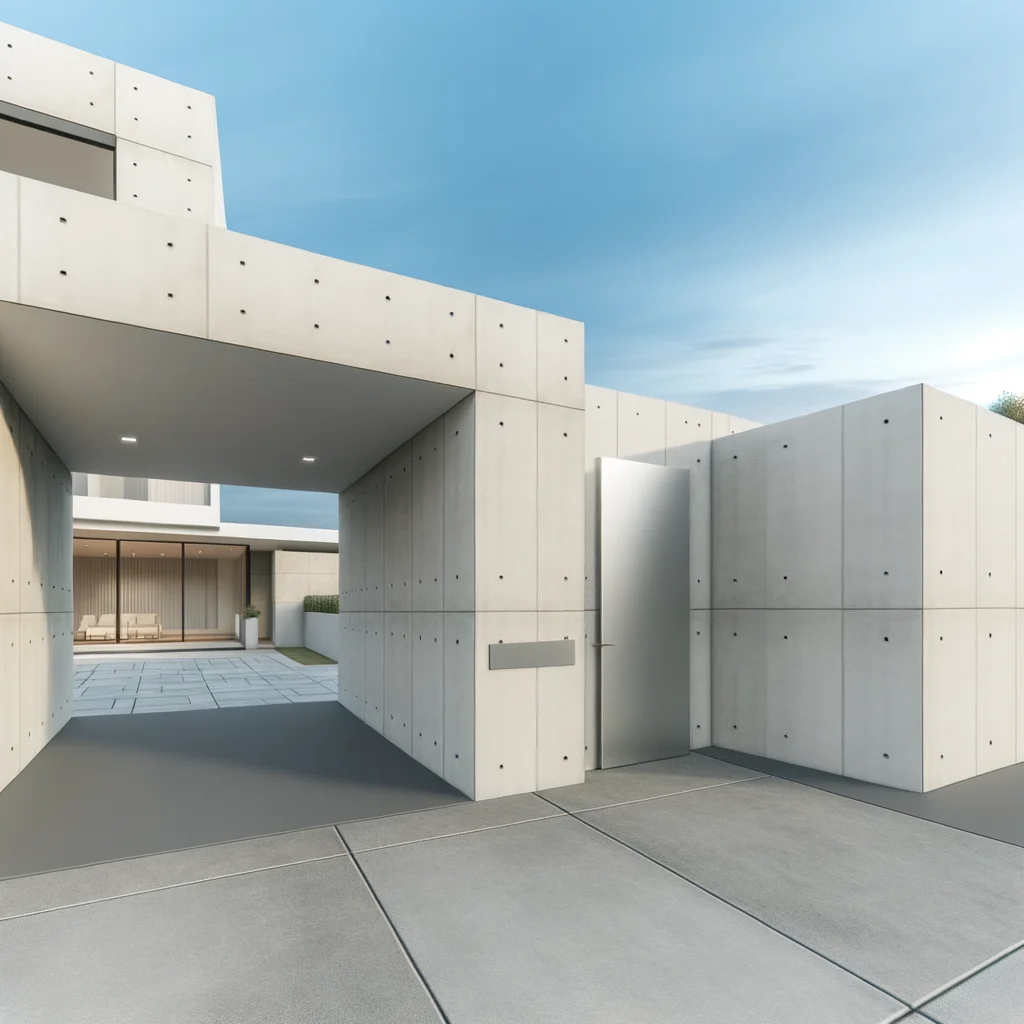 Luxury Homes with Stunning Concrete Entrances
