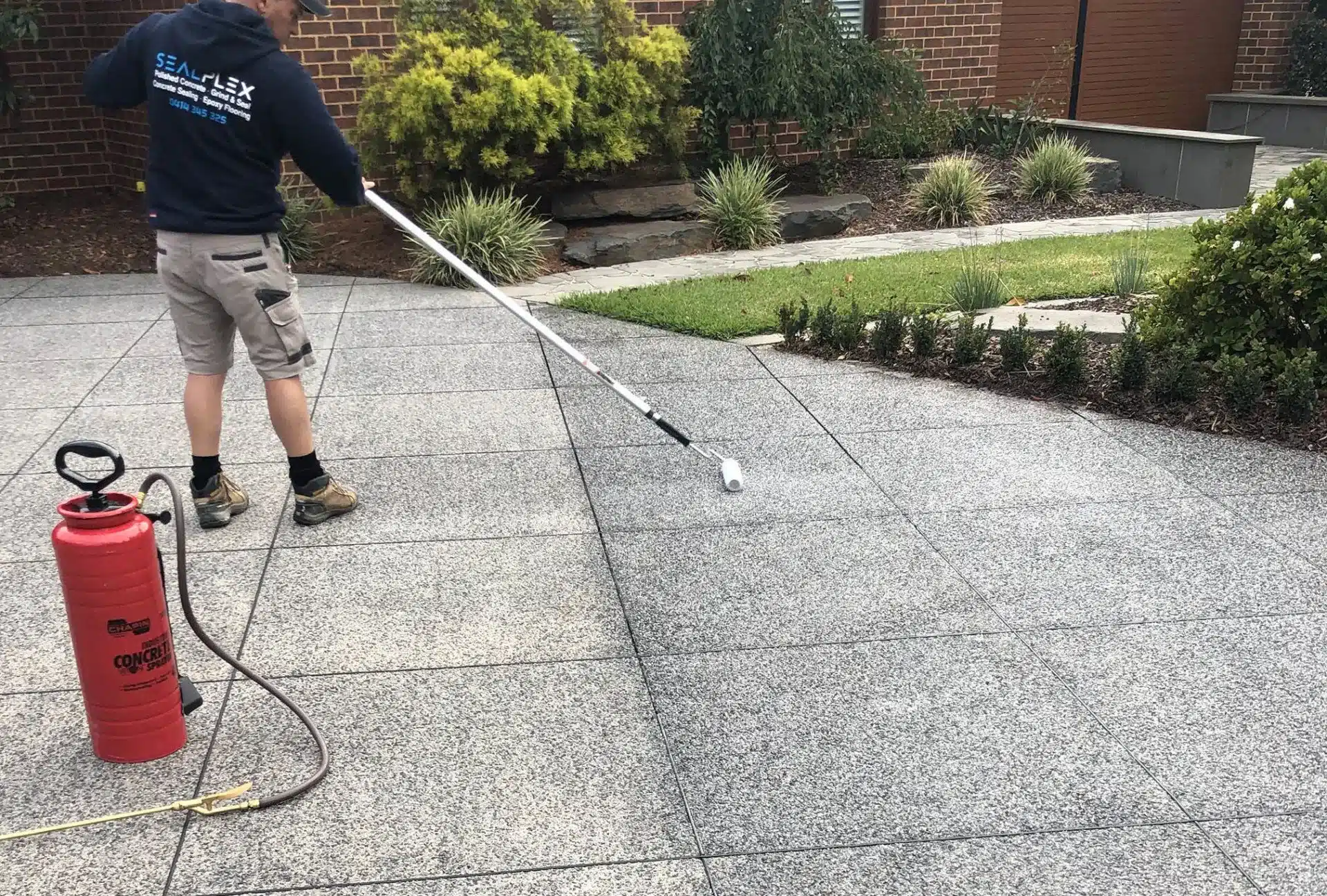 What happens if you put too much sealer on concrete?