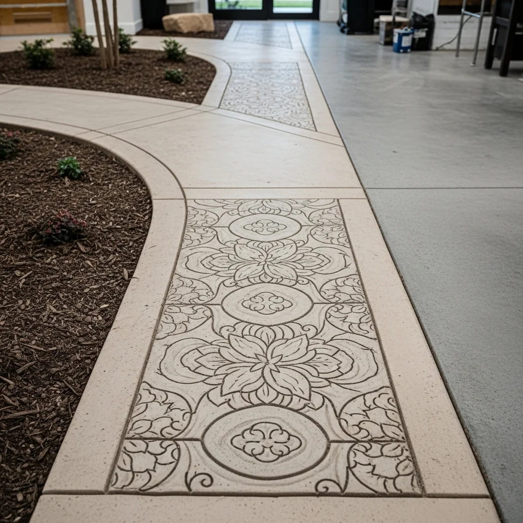 Transform Your Garden Pathways with Creative Concrete Designs