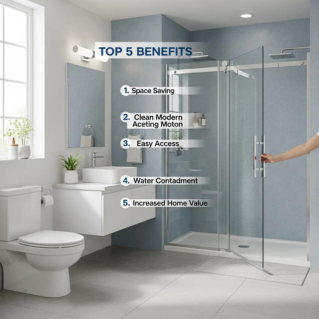 Top 5 Benefits of Installing Sliding Shower Doors in Your Bathroom