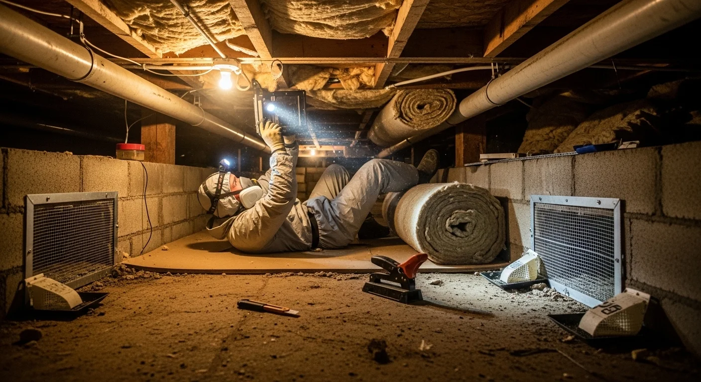Top Tips to Prevent Pest Damage to Crawl Space Insulation