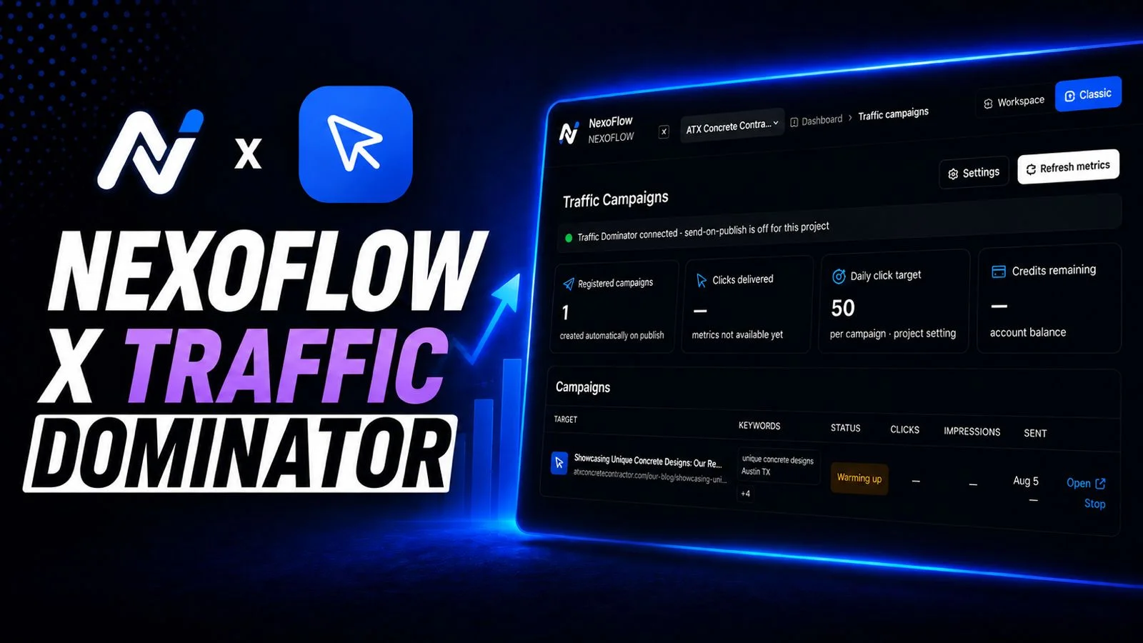 NexoFlow & Traffic Dominator: From Content Creation to Real Website Traffic