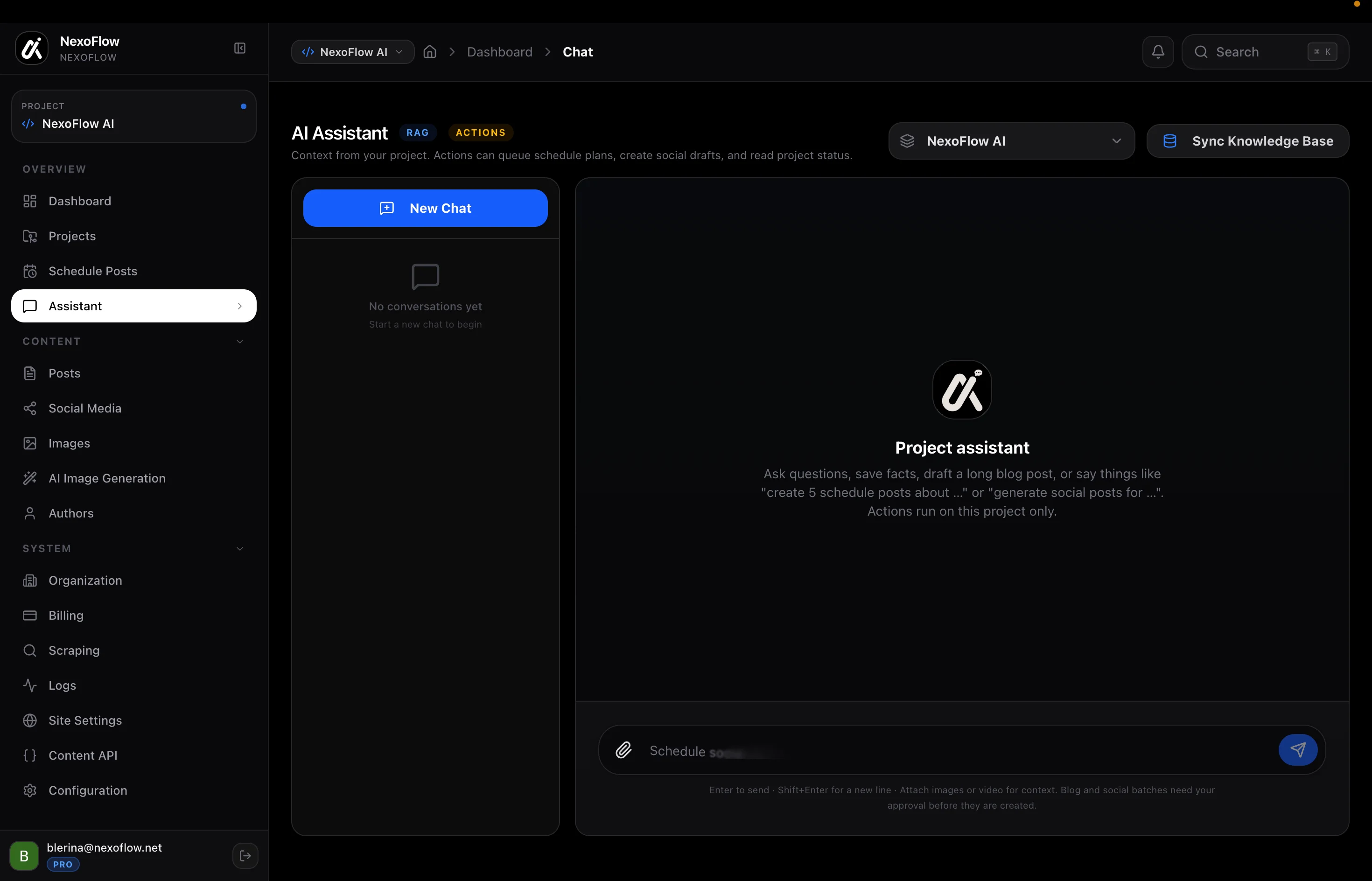 Streamline Your Content Creation with NexoFlow AI Assistant Automation