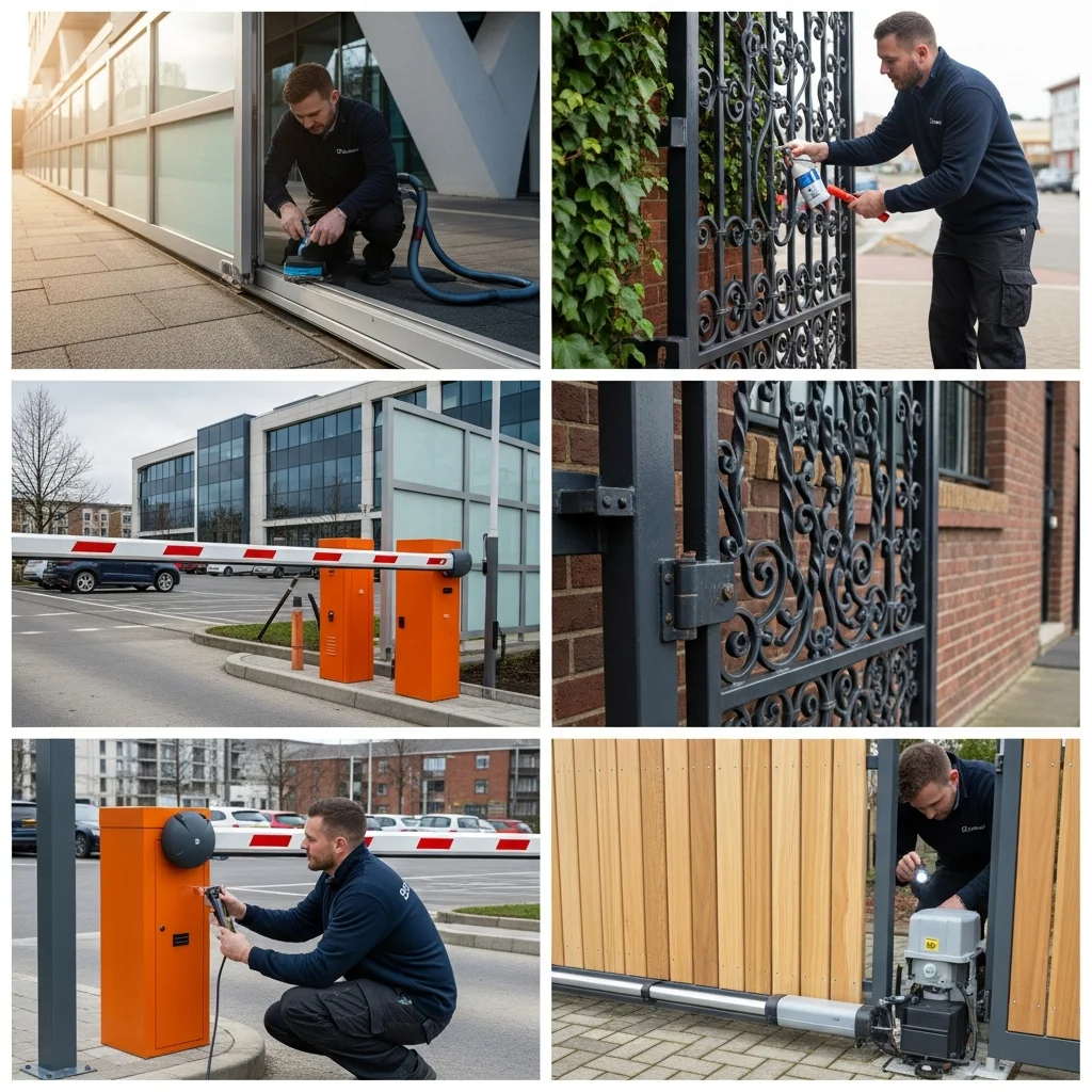 Typical Upkeep Activities for Various Automatic Gate Types